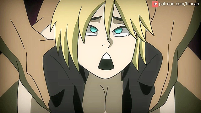 Parasite Eve The stranger - Futa monster attacks with big purple dick