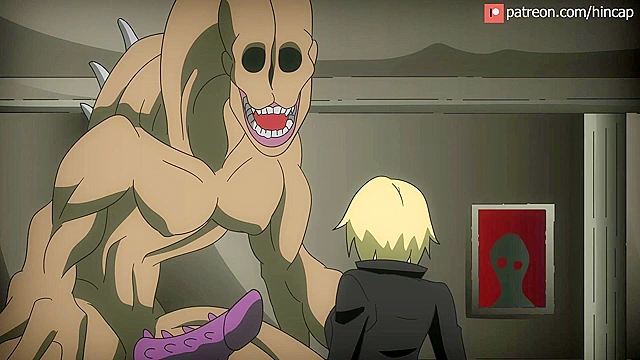 Parasite Eve The stranger - Futa monster attacks with big purple dick