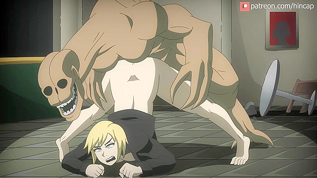 Parasite Eve The stranger - Futa monster attacks with big purple dick