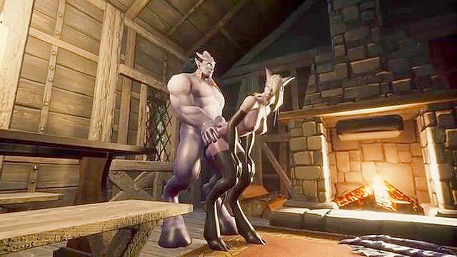 Whorecraft - Elf girls get fucked by monsters and futa draenei