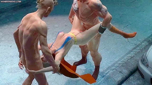 Supergirl stops an attack by fucking the bad guys