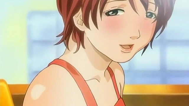 Dirty hentai housewife sucks her lover's dick while he on the phone with wife