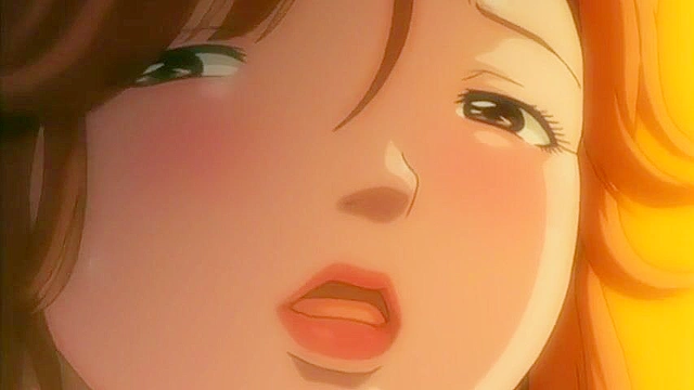 Dirty hentai housewife sucks her lover's dick while he on the phone with wife