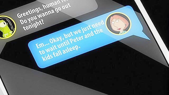 Cartoon porn Lois Griffin has a hardcore alien tentacle date