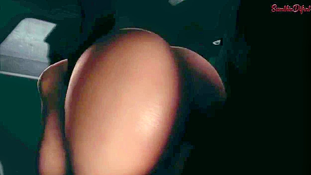 Hot milf seduces a black cock at a christmas party