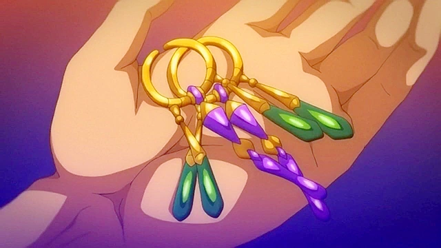 Demon elf succubus and her twin sister give you a hentai double blowjob