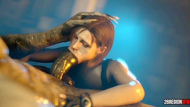 The regenerator dominate’s Jill Valentine with massive cumshot