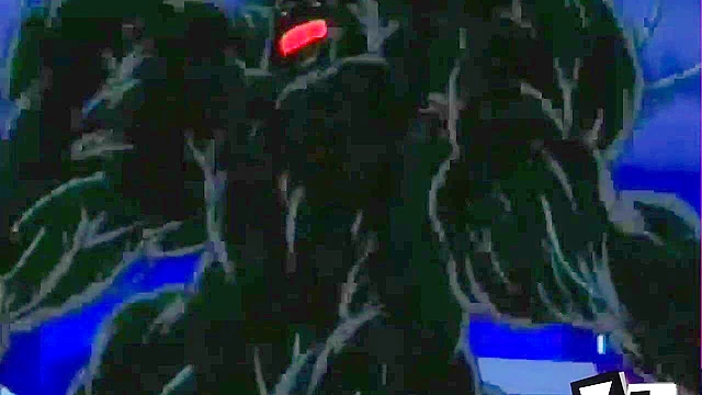 Tentacle monster double penetrates Raven and Starfire