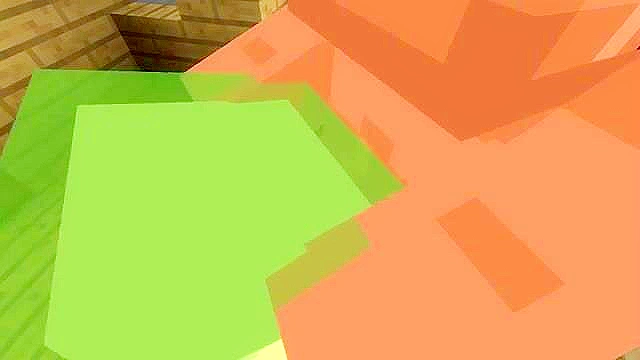 Minecraft slime girl giving a blowjob and getting fucked doggy style