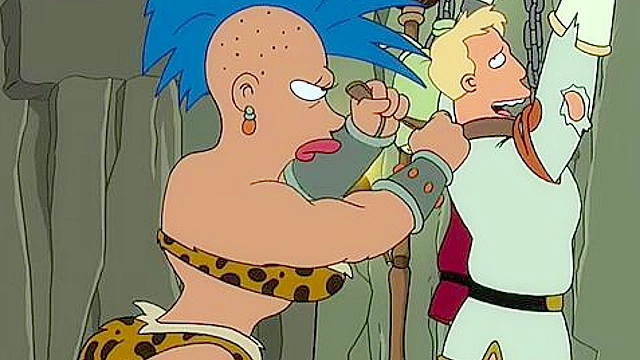Futurama porn barbarian futa women give Amy Wong and Leela rough Snu-Snu
