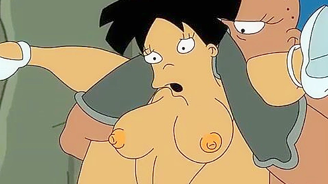 Futurama porn barbarian futa women give Amy Wong and Leela rough Snu-Snu