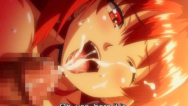 Tsundero 1 - Hentai nerd jizzes on busty schoolgirls face after getting caught jerking it