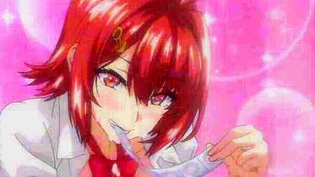 Tsundero 1 - Hentai nerd jizzes on busty schoolgirls face after getting caught jerking it