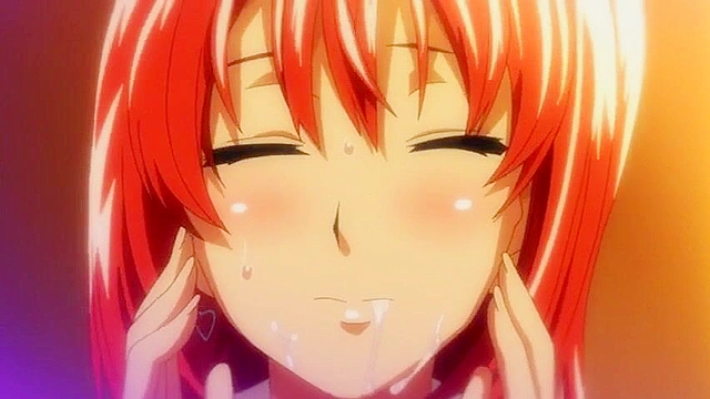 Tsundero 1 - Hentai nerd jizzes on busty schoolgirls face after getting caught jerking it