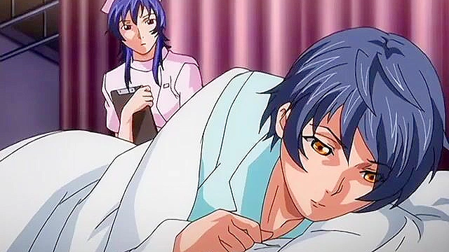 Chinetsu Karte: The Devilish Cherry 1 - Patient is in pain so naughty nurse gives him handjob