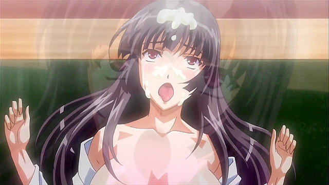 Gakuen 3 ep1 - Schoolgirl with big fat titties gets bent over a desk by her hentai teacher