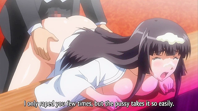 Gakuen 3 ep1 - Schoolgirl with big fat titties gets bent over a desk by her hentai teacher