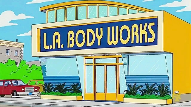 Bart gives Marge Simpson a rough anal fuck in the locker room