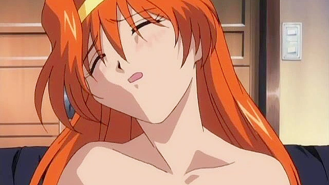 Dark 1 - Redheaded anime schoolgirl is tied up and face fucked till she swallows