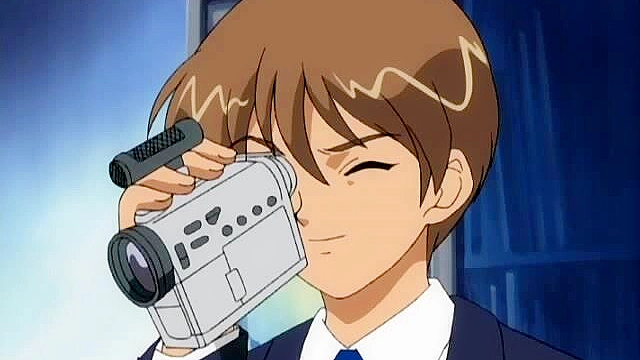 Dark 1 - Redheaded anime schoolgirl is tied up and face fucked till she swallows