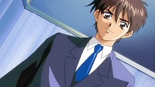 Dark 1 - Redheaded anime schoolgirl is tied up and face fucked till she swallows