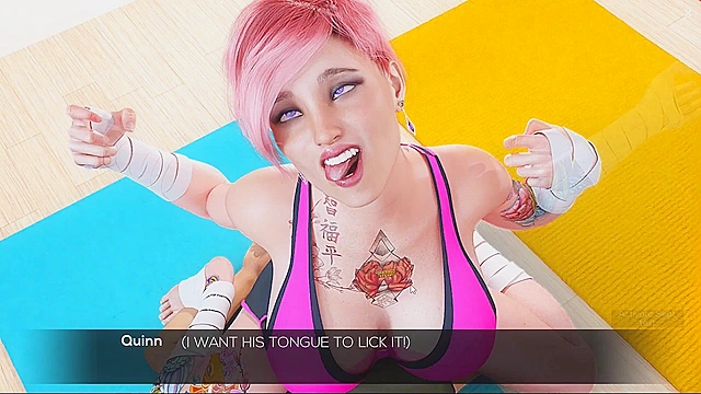 Dirty housewife gives a blowjob while stepson watches on