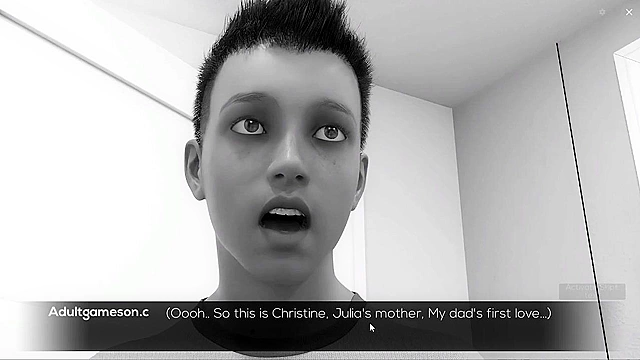 Dirty housewife gives a blowjob while stepson watches on