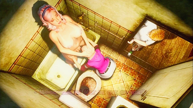 Family Rules 1 - Busty futanari mom fucks her son's girlfriend in the mouth