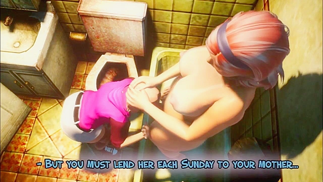 Family Rules 1 - Busty futanari mom fucks her son's girlfriend in the mouth