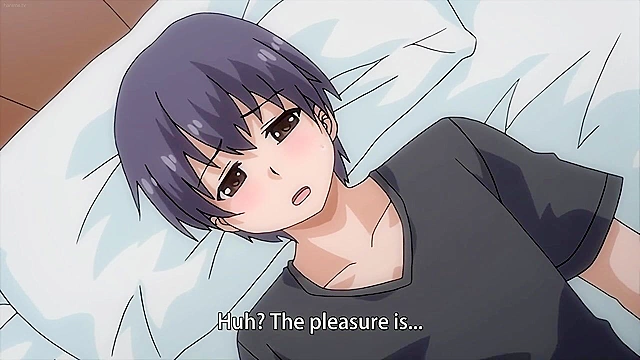 Sister Paradise3 ep2 - Wake up, your hentai double sister blowjob starts now