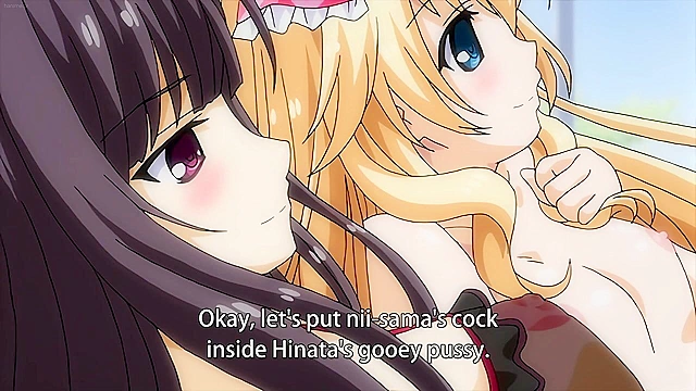 Sister Paradise3 ep2 - Wake up, your hentai double sister blowjob starts now