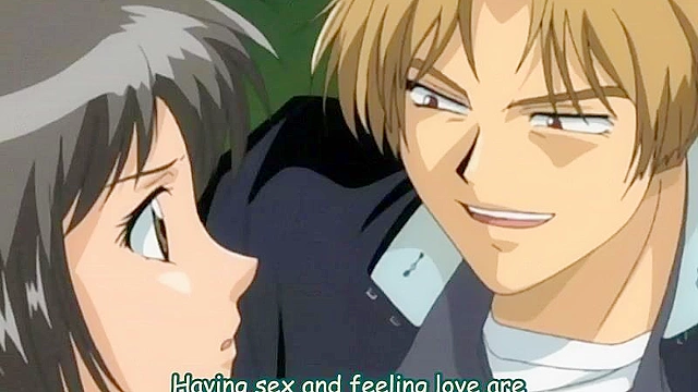 Bondage School 1 - Anime teacher gets bent over the desk and fucked by school boy