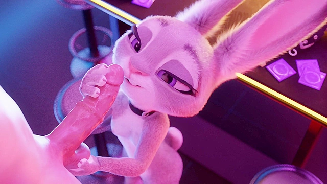 Judy Hoops from zootopia sucks big dick till facial