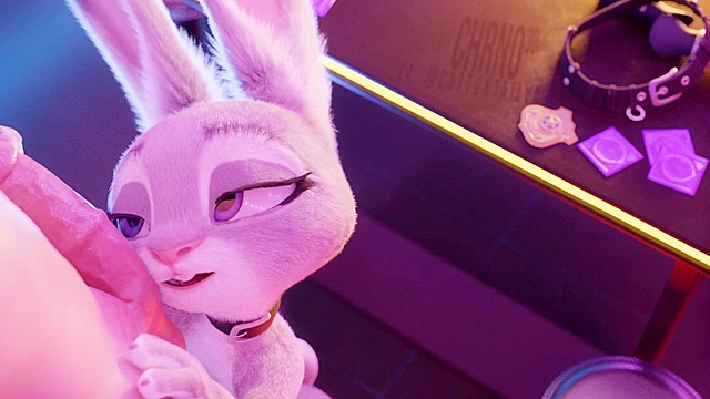 Judy Hoops from zootopia sucks big dick till facial