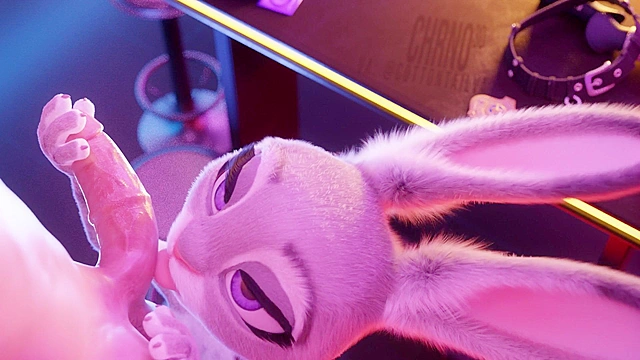 Judy Hoops from zootopia sucks big dick till facial