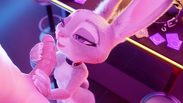 Judy Hoops from zootopia sucks big dick till facial