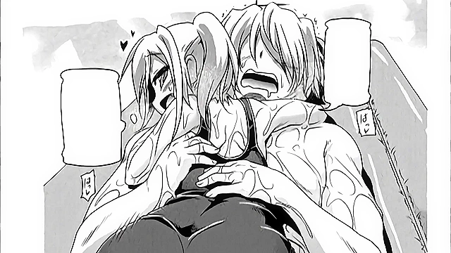 Hard Knot Shinpa 3 - Cute hentai teens in bunny outfits have hot threesome