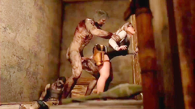 Zombie Attack 3 pt2 - Zombie Attacks unsuspecting police officer and pounds her pussy