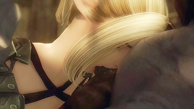 Busty elf with bald pussy gets double penetrated by goblins