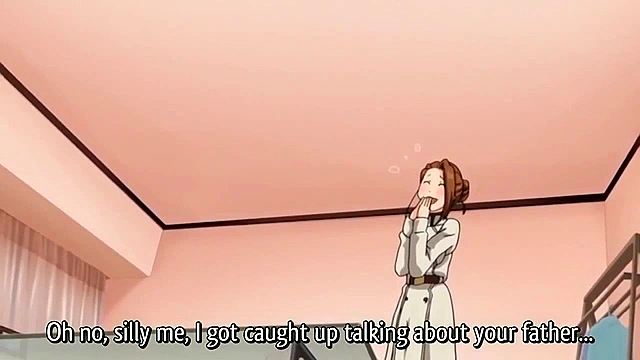 Older sister gives her brother a hentai deepthroat blowjob while parents away