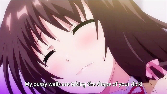 Dirty teen schoolgirl gives a hentai blowjob under the table at a restaurant