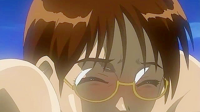 Tied up anime sex slave gets her mouth fucked and throat used