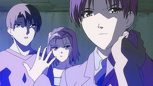 Tied up anime sex slave gets her mouth fucked and throat used