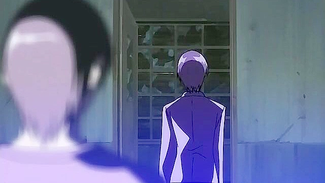 Tied up anime sex slave gets her mouth fucked and throat used