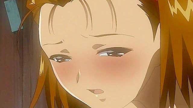 Tied up anime sex slave gets her mouth fucked and throat used