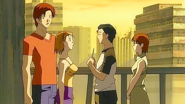 Tied up anime sex slave gets her mouth fucked and throat used