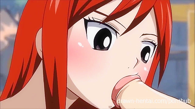 Fairy Tail Porn - Natsu fucks Erza and Lucy in their wet driping pussies