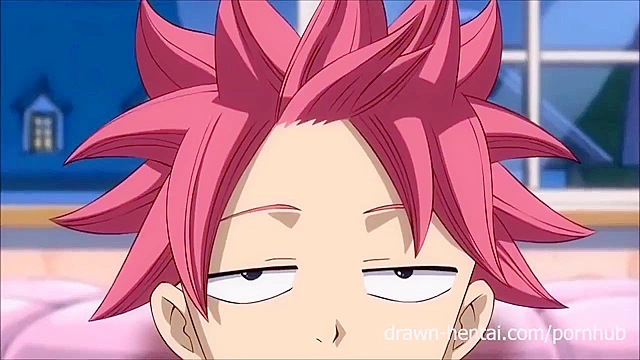 Fairy Tail Porn - Natsu fucks Erza and Lucy in their wet driping pussies