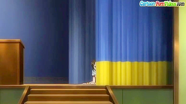 Naughty schoolgirl gets pile driver fucked in the library with squirting orgasm