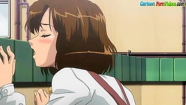 Naughty schoolgirl gets pile driver fucked in the library with squirting orgasm